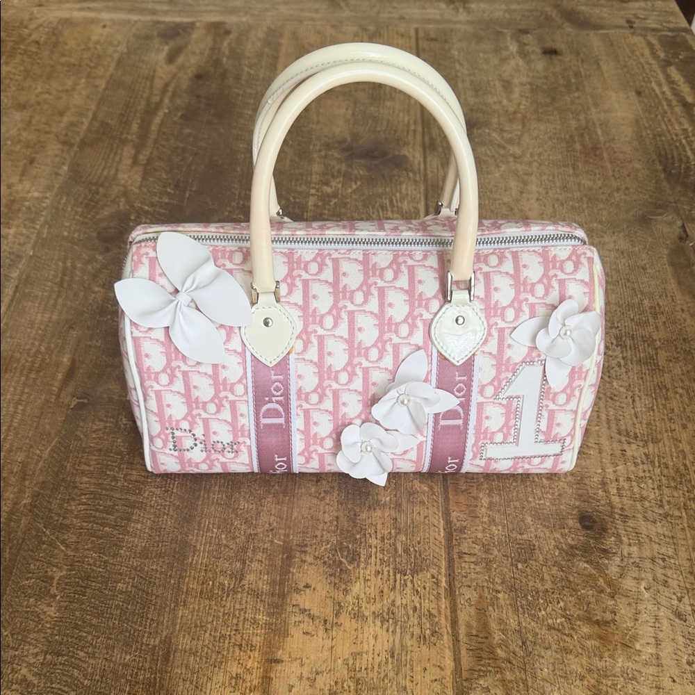Christian Dior girly pink Boston bag